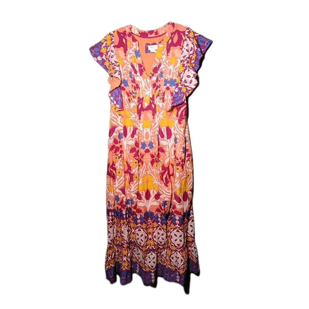 Maeve by Anthropologie Womens Sz S The Cassandra Maxi Dress In Assorted Pockets - Picture 2 of 9